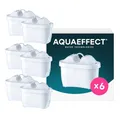 Produktbild: AQUAEFFECT MAX+ Wasserfilter Kartusche 6 Stück - Kompatibel mit BRITA MAXTRA PRO Filterkannen