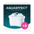 Produktbild: AQUAEFFECT MAX+ Wasserfilter, Set 6, Kompatibel mit Aquaphor Onyx, Amethyst, Com