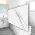 Produktbild: Wandpaneele Klebefliesen Packung mit 2,16 m² - 12 Stück | Wandverkleidung Bad Dusche Küchenrückwand SPC-Vinyl 60x30 cm | wasserfest, kratzfest, alte Fliesen überkleben