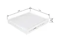 Produktbild: Innenraumfilter BOSCH 1 987 435 002 Partikelfilter für SEAT SKODA VW AUDI IBIZA