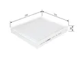 Produktbild: BOSCH Filter, Innenraumluft 1 987 435 002 für SEAT SKODA AUDI VW