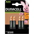 Produktbild: Duracell Akku Rechargeable Ultra, 1,2 V, 900 mAh, AAA, NiMH, 4 Stück
