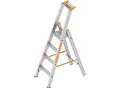 Produktbild: Layher Stufen-Stehleiter, einseitig begehbar, 4 Stufen inkl. Plattform