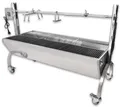 Produktbild: Spanferkelgrill Lammgrill Edelstahl Grill BBQ Grillwagen Barbecue Beeketal