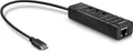 Produktbild: Lindy USB 3.1 Hub & Gigabit Ethernet Adapter - Netzwerk-/USB-Adapter - USB 3.1 Gen 1 - Gigabit Ethernet x 1 + USB 3.1 x 3 - Schwarz