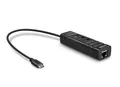 Produktbild: Lindy 43249 USB 3.1 Hub / Ethernet Konverter