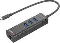 Produktbild: Lindy USB 3.2 Type C Hub & Gigabit Ethernet Converter