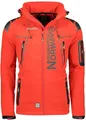 Produktbild: Geographical Norway Herren Softshelljacke Wasserbeständige Winddichte Atmungsaktive Übergangsjacke mit Kapuze Brandiing- Production (DE/NL/SE/PL, Alphanumerisch, M, Regular, Regular, ROT)