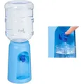 Produktbild: Wasserspender Mit Tank & Zapfhahn, Tisch Trinkwasserspender Büro, 4,5 L, Kunststoff, H X D: 47,5 X 17 Cm, Blau - Relaxdays