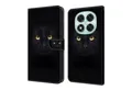 Produktbild: CLM-Tech Handytasche für Xiaomi Redmi Note 14 PRO 5G Hülle aus PU-Leder Klapphülle (schwarzer Panther Augen, Handyhülle mit Standfunktion - Wallet Flip Case inklusive Kartenfächer), Cover mit Magnetverschluss für Xiaomi Redmi Note 14 Pro 5G / 4G