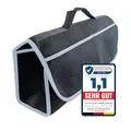 Produktbild: L & P Car Design Kofferraumtasche Organizer Autotasche Auto Kofferraum KFZ Tasche Toolbag Aufbewahrungstasche mit Klettverschluss (Schwarz grau)