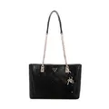 Produktbild: GUESS Schultertasche Tisha 3 Compartment Tote Black Logo schwarz