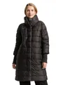 Produktbild: TOM TAILOR Damen Lange Steppjacke mit Stehkragen,14482 - deep Black, XS