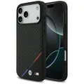 Produktbild: CG MOBILE BMW M Carbon Tricolor Line, kompatible mit MagSafe Hülle für iPhone 17 Pro Max (Schwarz)