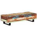 Produktbild: vidaXL Couchtisch 120x50x30 cm Massives Altholz und Stahl