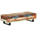 Produktbild: vidaXL Couchtisch 120x50x30 cm Massives Altholz und Stahl NEU