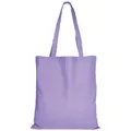 Produktbild: TEXXILLA 10er | 25er | 100er Pack Baumwolltasche - 28 Farben | mit Zwei Langen Henkeln | 38x42cm | Jutebeutel | Einkaufstasche | unbedruckt, Farbe:Lavendel, Größe:25 Stück
