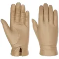 Produktbild: Caridei Lederhandschuhe (1-St) Fingerhandschuhe mit Futter, Made in Italy beige 7 1/2 HS