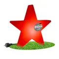 Produktbild: 8 seasons design LED Weihnachtsstern 40 cm Shining Star (rot) E27, Leuchtmittel warmweiß – wetterfest – LED Stern für außen (Garten, Terrasse) und innen, Weihnachtsbeleuchtung