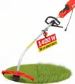 Produktbild: Hecht Elektro-Rasentrimmer 1299 inklusive Tragegurt, 38 cm Arbeitsbreite Faden, 4,8 kg, 1400 Watt