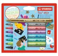 Produktbild: STABILO Faserstift STABILO Trio Deco - 8 Metallic-Filzstifte