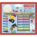 Produktbild: Metallic Filzstift robust XL Spitze STABILO Trio DECO Glitzerstifte 8er Pack