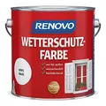 Produktbild: Renovo Wetterschutzfarbe 0,75 L weiss RAL 0095