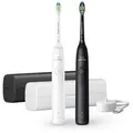 Produktbild: Philips Sonicare 5300 HX7109/01 elektrische Zahnbürste Doppelpack schwarz/weiß