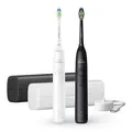 Produktbild: Philips Sonicare 5300 HX7109/01 elektrische Zahnbürste Doppelpack schwarz/weiß