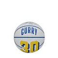 Produktbild: Wilson Basketball, NBA Player Icon Mini, Stephen Curry, Golden State Warriors, Outdoor und Indoor, Größe: 3, Blau/Gelb