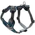 Produktbild: Hunter Tierbedarf Hunde-Geschirr Geschirr Divo dunkelblau/grau blau|grau Größe: L / Breite: 2,5 cm Hals: 40 - 59 cm / Bauch: 72 - 100 cm