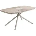 Produktbild: Dehner Gartentisch Barcelona, bis zu 6 Sitzplätze, 160 x 76 x 90 cm, Metall / Kunststoff, hellbraun / natur - Hellbraun/Naturbelassen