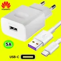 Produktbild: Original HUAWEI 5A SuperCharge Ladegerät Netzteil + USB-C Datenkabel Mate 10 P20