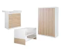 Produktbild: roba »Gabriella« Kinderzimmerset mit Bett - 78x142x81cm - weiß - Holz / Kunststoff