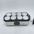 Produktbild: Joghurtbereiter, Griechische Joghurtmaschine mit 8 Gläsern/Deckeln, One-Touch-Di