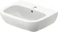 Produktbild: D-Code Waschtisch 550x430mm m.Überlauf, m.Hahnlochbank, weiß