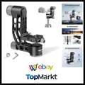 Produktbild: GM102 Gimbalkopf für Stativ Einbeinstativ Teleobjektive, 360° Panorama Kamera...