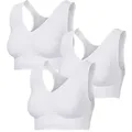 Produktbild: Patsy & Lou Sport-BH (Set, 3er-Pack) superweich und ultraleicht, feuchtigkeitsregulierend weiß L