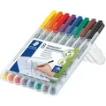 Produktbild: STAEDTLER Lumocolor 316 Marker 97% Recycelt Fein Rundspitze 0.6 mm Farbig sortiert Nachfüllbar 8 Stück
