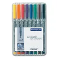 Produktbild: (1,25€/Stück) Staedtler Lumocolor F 316WP8 - 8er Box Strichbreite 0,6 mm