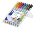 Produktbild: Lumocolor Folienstifte in Aufstellbox, wasserlöslich, 8 Stifte, Schriftstärke F