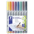 Produktbild: 8er Multipack Staedtler Folienstift Lumocolor® 316 WP8 Blau, Braun, Gelb, Grün,