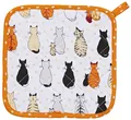 Produktbild: ULSTER WEAVERS 1x Topflappen hitzebeständig wattiert Cats Untersetzer ca.21x21cm