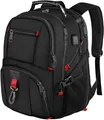 Produktbild: MATEIN Groß Laptop Rucksack Herren 50L, 17,3 Zoll Arbeit Wasserdicht Backpack Laptoptasche Reisen Rucksack, Schulrucksack Teenager Jungen Anti Diebstahl Business Schwarz