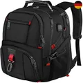 Produktbild: Groß Laptop Rucksack Herren 50L 17,3 Zoll Wasserdicht Business Schwarz