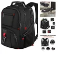 Produktbild: Laptop Rucksack Herren 17,3 Zoll Schwarz, 50 Liter, Schulrucksack aus Polyester