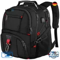 Produktbild: Groß Laptop Rucksack Herren 50L 17,3 Zoll Wasserdicht Business Schwarz