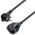 Produktbild: Maxtrack Verlängerungskabel, CEE 7/7, Schutzkontakt Flachstecker auf Schutzkontakt Steckdose (500 cm), Schutzkontakt-Verlängerungskabel mit flachem Winkelstecker