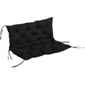 Produktbild: Outsunny Bankauflage, Schwarz, Kunststoff, 98x8x100 cm, Outdoor-Kissen, Outdoor-Sitzkissen
