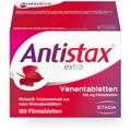 Produktbild: Antistax extra Venentabletten, Filmtablette 360 mg, 180 Stück, mit der medizinischen Kraft des Roten Weinlaubs, bei schweren & geschwollenen Beinen, nächtlichen Wadenkrämpfen, Venenschwäche